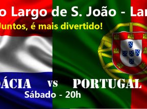 Croácia vs  Portugal no Largo de S. Joãoo